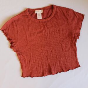 Altar-d-state Ribbed Women's Orange Shirt Size Small